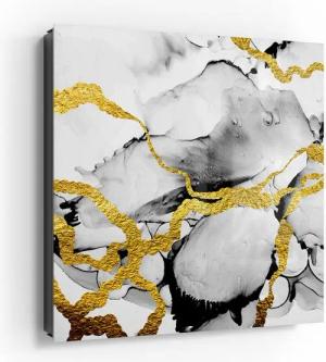 DEQORI Schlüsselkasten 'Goldene Adern', Glas Schlüsselbox modern magnetisch beschreibbar