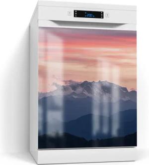 DEQORI Magnetfolie 'Alpenabendglanz', beschreibbar Spülmaschine Magnetmatte magnetisch Magnetfolie