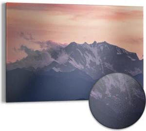 DEQORI Magnettafel 'Alpenabendglanz', Metall Whiteboard für alle Magnete, Magnetboard magnetisch