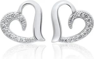 Schmuck-Elfe Paar Ohrstecker Herz Classic-Gloss, 925 Sterling Silber
