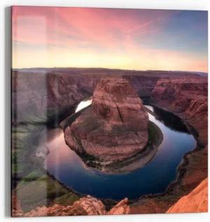 DEQORI Magnettafel 'Horseshoe Bend am Abend', Whiteboard Pinnwand beschreibbar