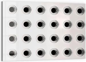 DEQORI Magnettafel 'Kaffeesinfonie', Whiteboard Pinnwand beschreibbar