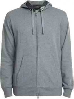 Emporio Armani  Pyjamas/ Nachthemden Basic-Lounge-Hoodie aus Frottee mit Reißverschluss