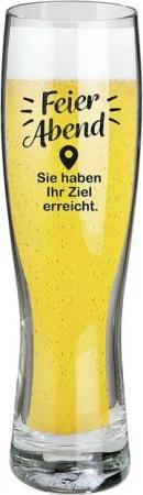 GILDE Bierglas Weizenbierglas 'Feierabend' 500ml, Glas