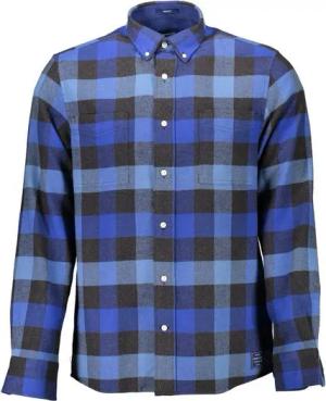 Gant Langarmhemd Herrenhemd Blau Regular Fit: Langer Ärmel, Button-Down-Kragen