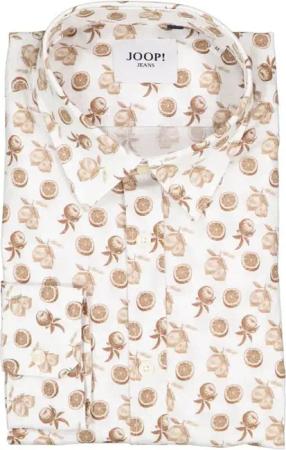 JOOP! Herren Hemd beige,braun gemustert