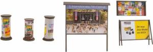 NOCH Modelleisenbahn-Gebäude NOCH, 14217, Spur H0, Litfaßsäulen & Werbewände
