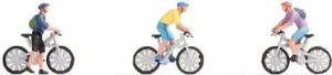 NOCH Dekofigur H0 Figuren-Set Mountainbike Modell handbemalt für