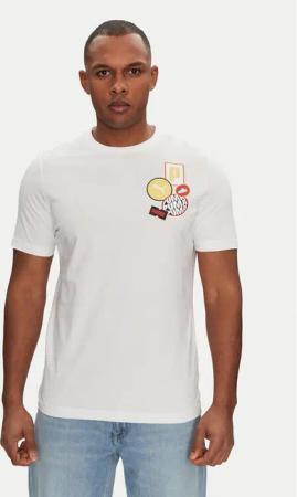 Puma T-Shirt Graphics Icon 684829 Weiß Regular Fit