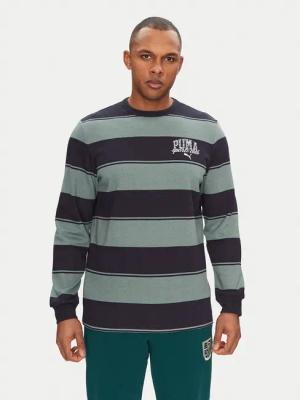 Puma Sweatshirt Class Striped 684647 Grün Regular Fit