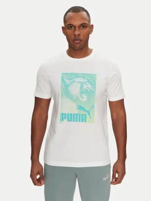 Puma T-Shirt Graphics Photoprint 684836 Weiß Regular Fit