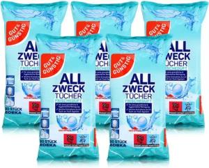 Gut & Günstig Gut & Günstig Allzwecktücher mit Frischeduft 80 Tücher (5er Pack) Reinigungstücher