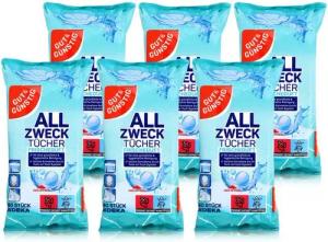 Gut & Günstig Gut & Günstig Allzwecktücher mit Frischeduft 80 Tücher (6er Pack) Reinigungstücher