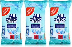 Gut & Günstig Gut & Günstig Allzwecktücher mit Frischeduft 80 Tücher (3er Pack) Reinigungstücher