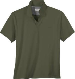 s.Oliver Rundhalsshirt s.Oliver Übergrößen Basic Stretch-Poloshirt oliv