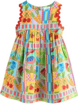 Next Sommerkleid Ärmelloses Ric Rac Sommerkleid aus 100 % Baumwolle (1-tlg)