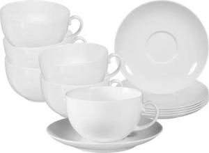 Seltmann Weiden Cappuccinotasse Rondo/Liane Milchkaffeetassen mit Untertassen, Porzellan