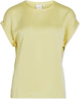 Vila Blusen Noos Top Ellette - Pale Banana