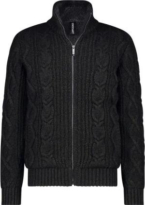 State Of Art Strickjacke Heavy Cable Wool Mix Dunkelgrün - Größe 3XL