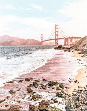 Komar Poster Golden Gate Brücke B/L: ca. 40x50 cm