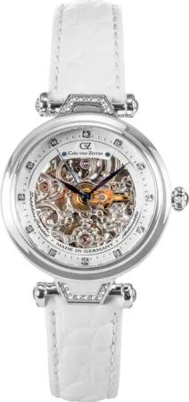 Carl von Zeyten CVZ0070WHS Damenuhr Simonswald Automatik 38mm 5ATM