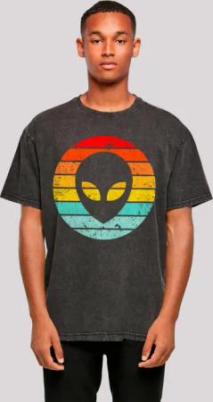 F4NT4STIC T-Shirt "Alien Retro Sonnenuntergang", Premium Qualität