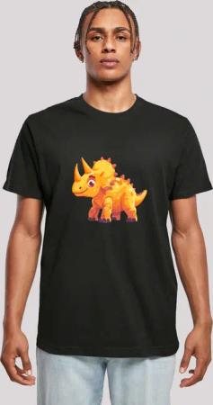 F4NT4STIC T-Shirt "Süßer Triceratops Dinosaurier", Premium Qualität
