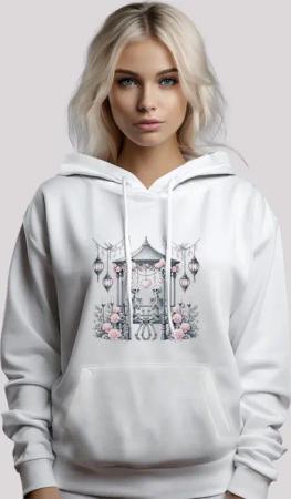 F4NT4STIC Kapuzenpullover "Skelett Paar Valentinstag", Premium Qualität