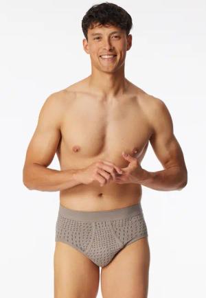 Sportslip mit Eingriff clay gemustert - Fine Interlock 10
