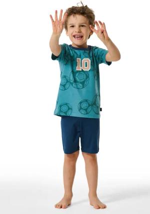Schlafanzug kurz Fußball grün - Boys World 104