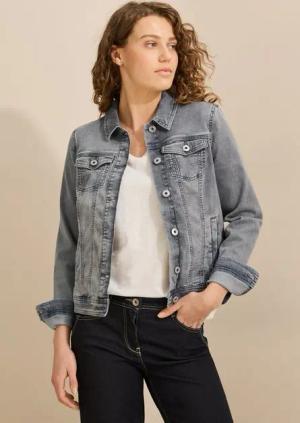 CECIL Jeansjacke aus Baumwolle mit Stretchanteil
