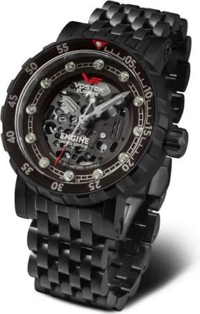 Vostok Europe Automatikuhr NH72-571C647B, Engine Limited Edition, Automatik Herrenuhr mit Stahlarmband