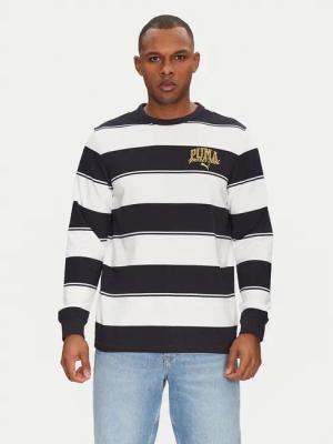 Puma Sweatshirt Class Striped 684647 Dunkelblau Regular Fit