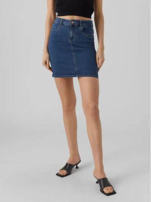 Vero Moda Jeansrock Luna 10279491 Blau Regular Fit
