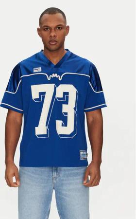Puma T-Shirt Dress Code Football 630254 Blau Relaxed Fit