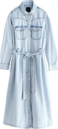 Next Jeanskleid Western-Jeanskleid aus 100 % Baumwolle (1-tlg)