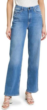 Betty&Co High-waist-Jeans "Betty & Co High Waisted-Jeans mit Perlen"