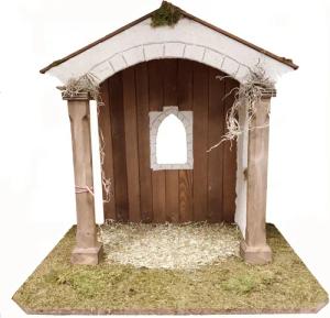 Alfred Kolbe Krippe "Krippenstall für 25 cm Figuren, Weihnachtsdeko", (1 tlg.), Echtholz