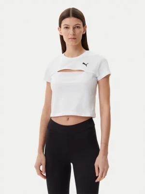 Puma T-Shirt Ess Cut-Out 631164 Weiß Slim Fit