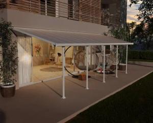Palram - Canopia Terrassendach Feria Alu Terrassenüberdachung, BxT: 851x294 cm, einfache DIY Montage