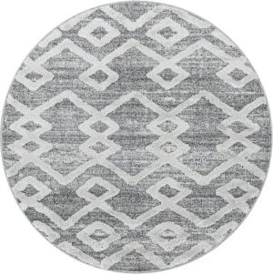Stilvoll Günstig Hochflor-Teppich für Wohnzimmer und Schlafzimmer Boho-Design, Rund, Höhe: 20 mm