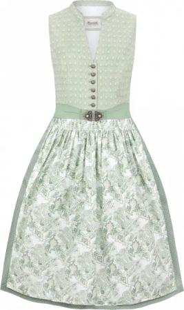 Dirndl Leandra (salbei, Gr. 32) von Stockerpoint Heimatgwand für Damen, 100% Baumwolle