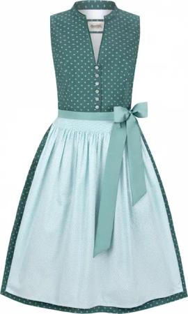 Dirndl Linda (petrol, Gr. 40) von Stockerpoint Heimatgwand für Damen, 100% Baumwolle