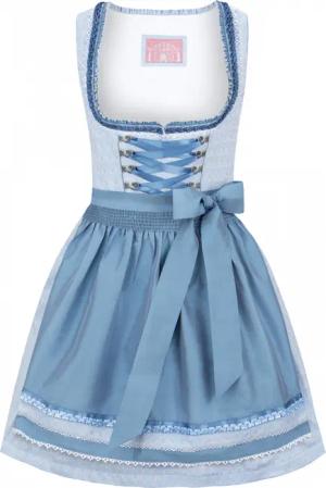 Dirndl Lilly (hellblau, Gr. 38) von Stockerpoint Wiesnwuid für Damen, 100% Baumwolle