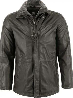 Otto Kern Lederjacke Carlson OTTO KERN - Herren Lederjacke Longjacke Lammnappa schwarz
