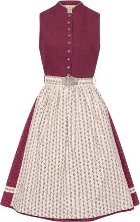 Almsach Dirndl Hochgeschlossenes Midi Dirndl