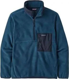 Patagonia Pullover Sport Microdini 1/2 Zip P/O Tidepool Blue 26200/TIDB-TIDB