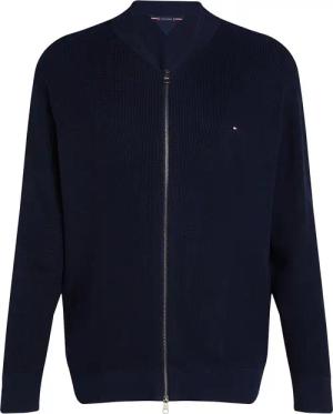 Tommy Hilfiger Big & Tall Strickjacke Structure Navy - Größe 5XL