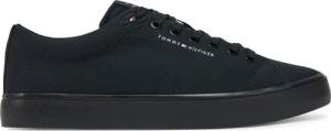 Tommy Hilfiger Sneakers aus Stoff Hi Vulc Low Core Canvas FM0FM05396 Schwarz