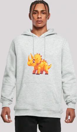 F4NT4STIC Kapuzenpullover "Süßer Triceratops Dinosaurier", Premium Qualität